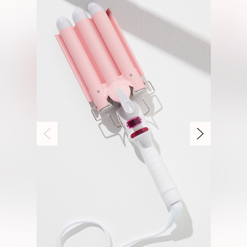 Insert Name Here “Insert Waves Here” Pink Triple Barrel Hair Styler